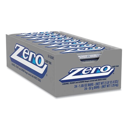 Zero Candy Bar, 1.85 oz Bar, PK24 80415